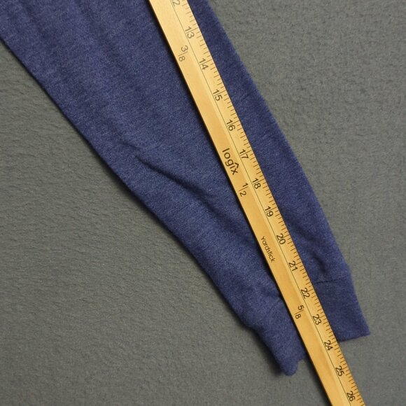 Burlebo T-Shirt Men's L Blue Pocket Tee Long Sleeve Tis The Season Graphic - Picture 7 of 11